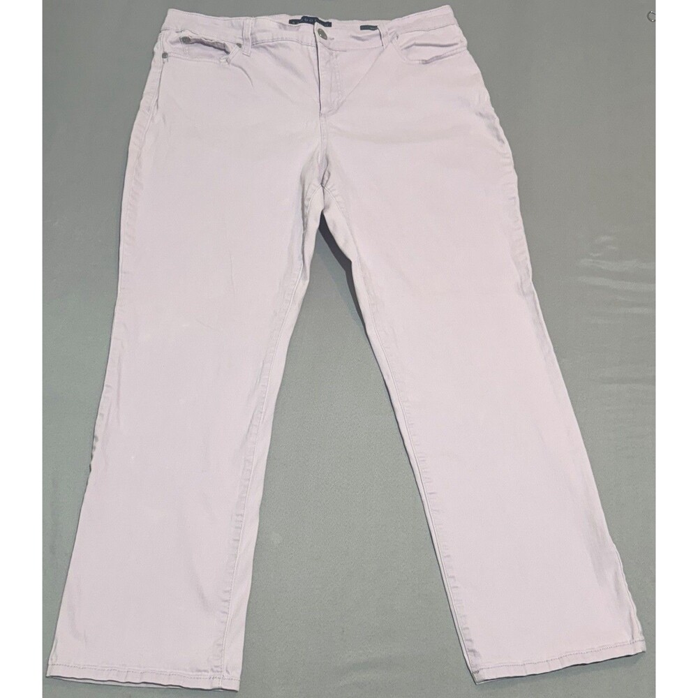 Bandolino Women’s Size 16 Mandie Stretch Pocket Straight Leg Light Purple Pants